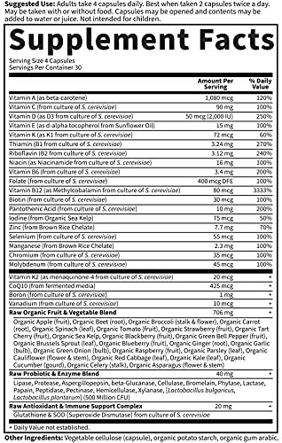 Garden of Life Vitamin Code 50 & Wiser Women features CoQ10 and essential minerals.