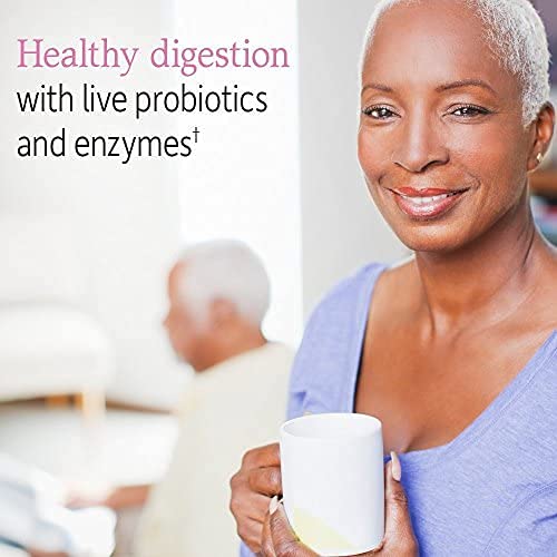 Garden of Life Vitamin Code 50 & Wiser Women probiotic blend supports digestion.