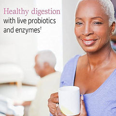 Garden of Life Vitamin Code 50 & Wiser Women probiotic blend supports digestion.
