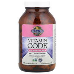Whole-food multivitamin designed for women 50 plus on shelves.