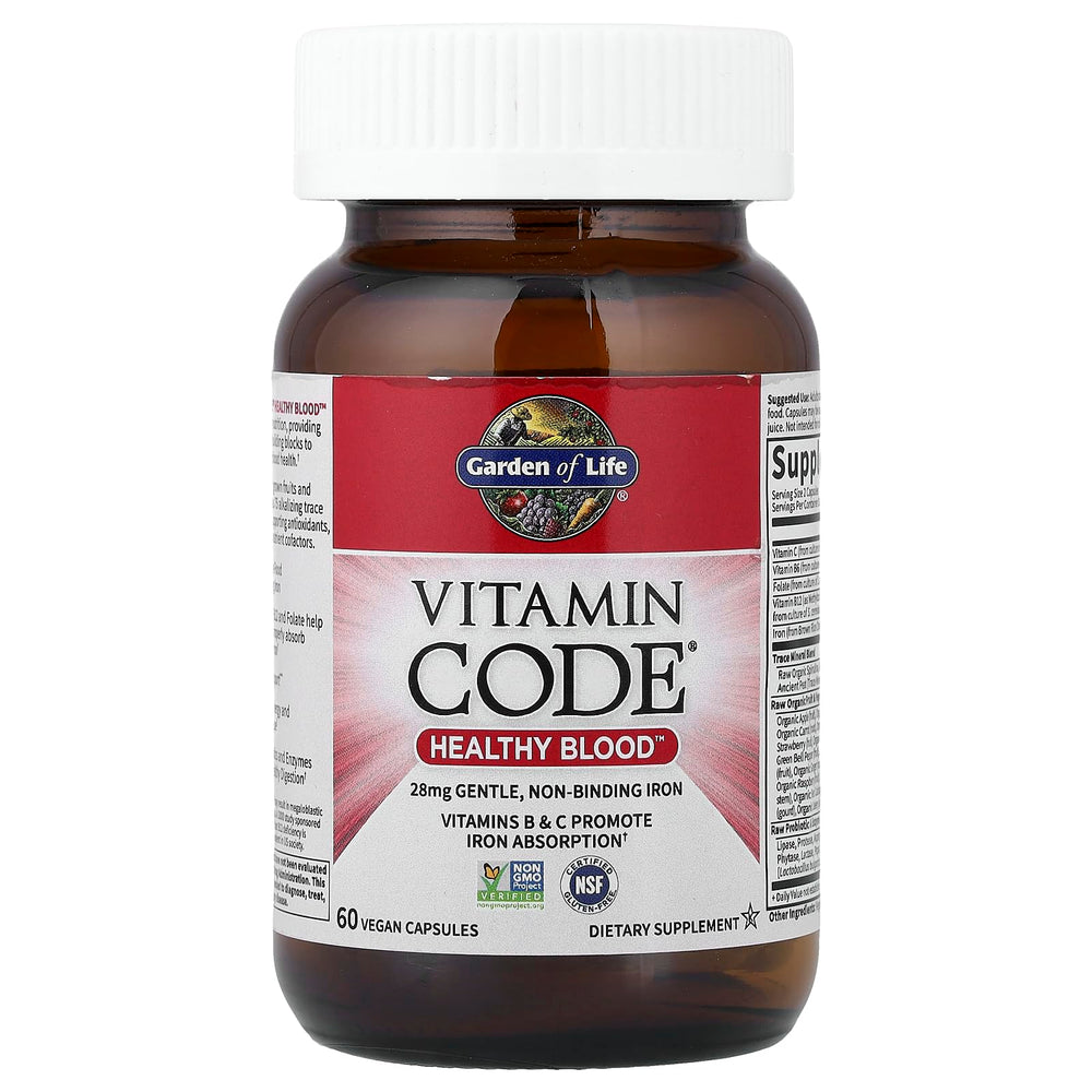 Vitamin Code Healthy Blood veggie ingredients featured for digestion support