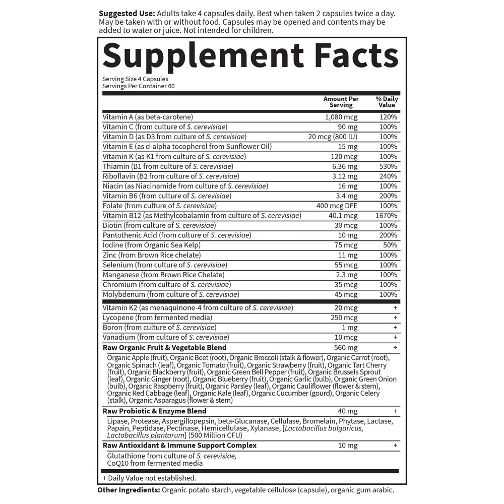 Probiotic blend and digestive enzymes support comfortable daily digestion.