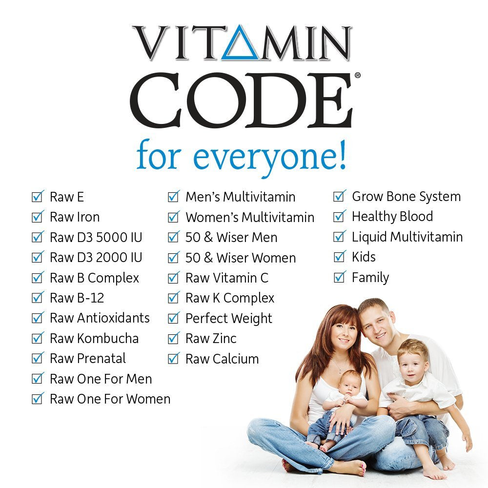 Garden of Life Vitamin Code RAW One for Men packaging highlights 24 raw fruits and vegetables.