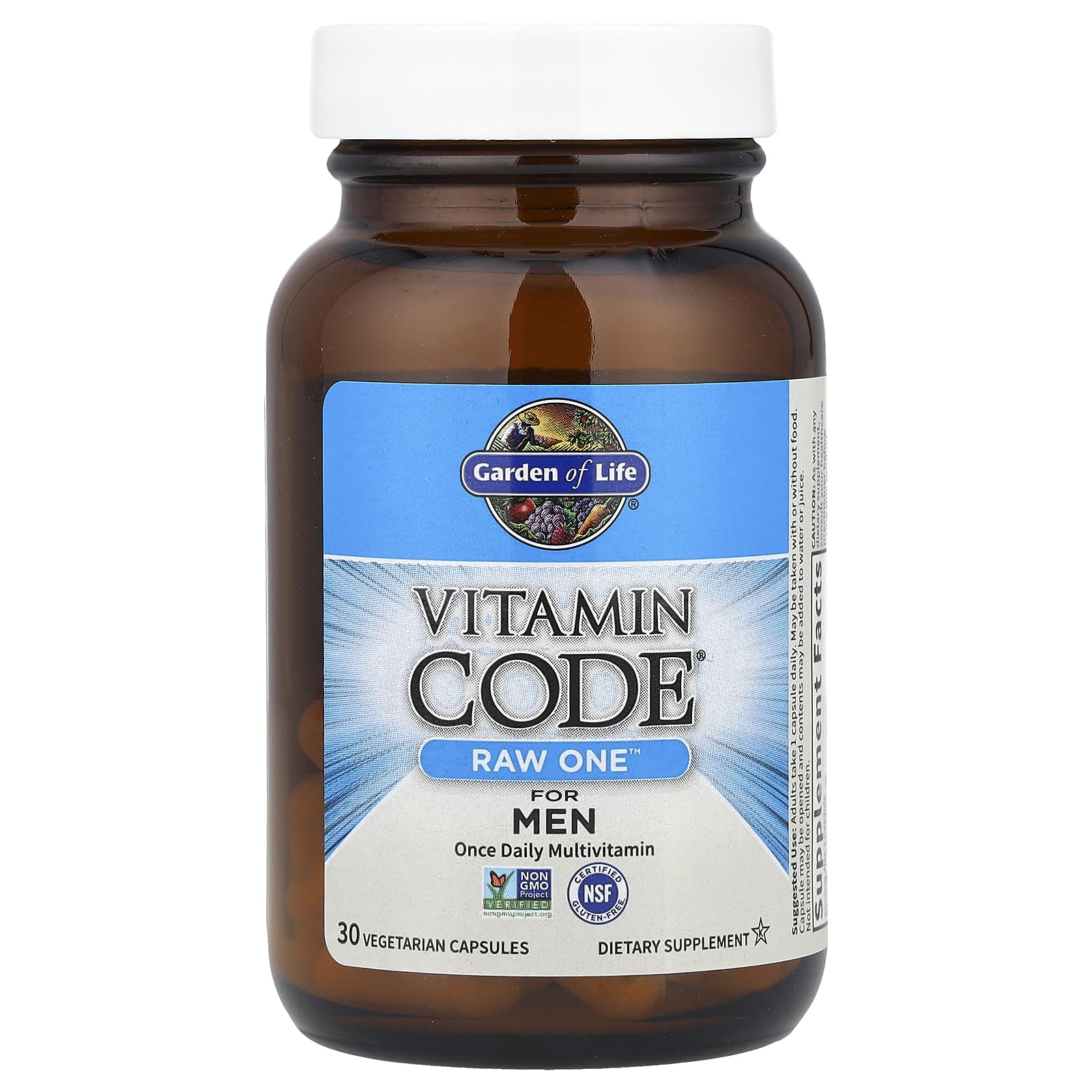 Garden of Life Vitamin Code RAW One for Men probiotics aid digestion and nutrient absorption.