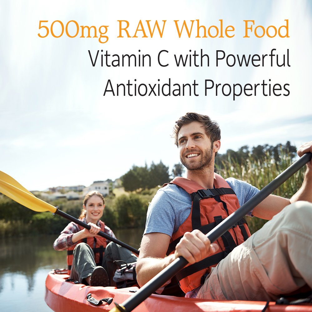 Close-up of probiotic blend in Garden of Life Vitamin Code Raw Vitamin C for digestion support