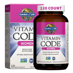 Garden of Life Vitamin Code Women bottle-front view for daily wellness.