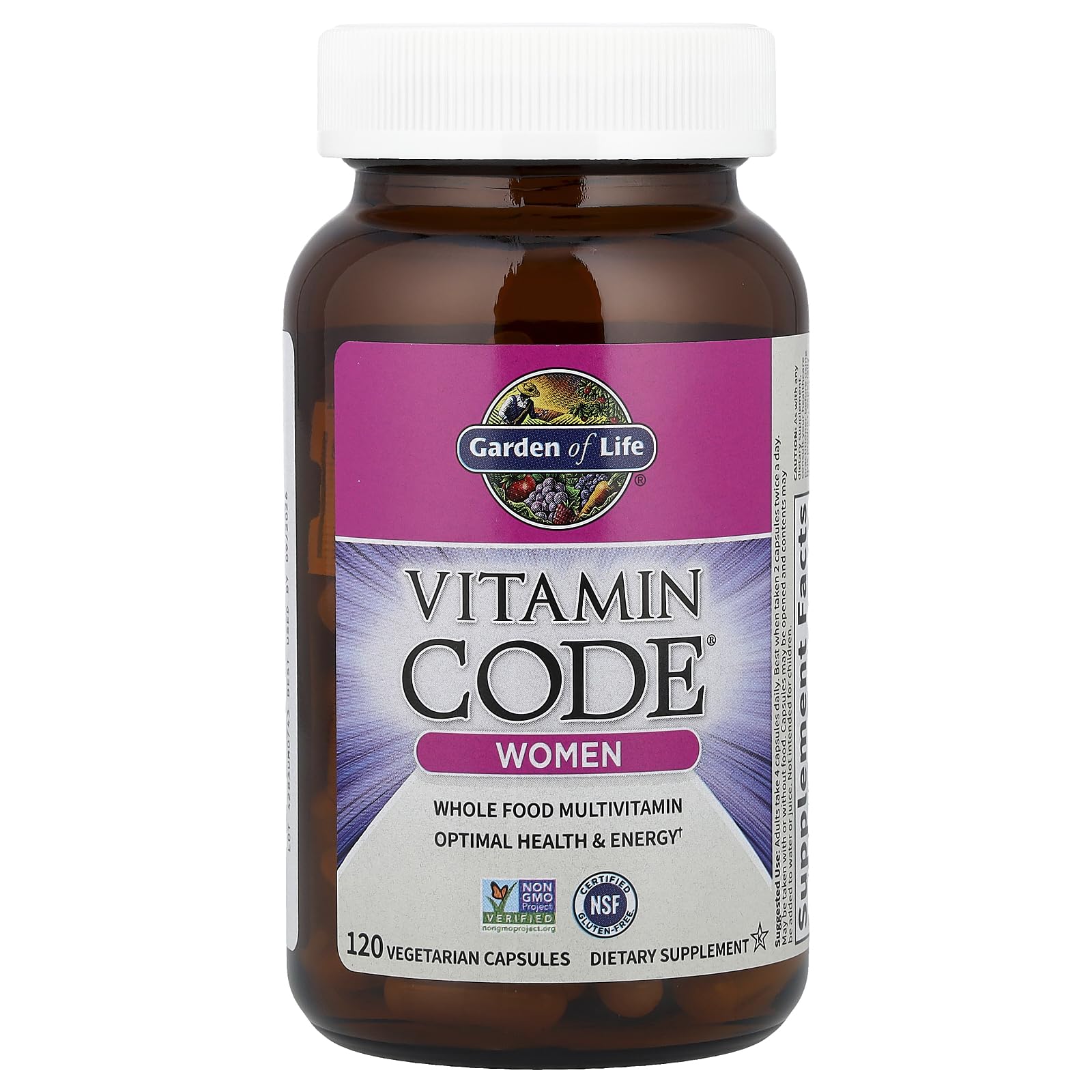 Garden of Life Vitamin Code Women capsules-in-hand demonstrate convenient daily supplementation.