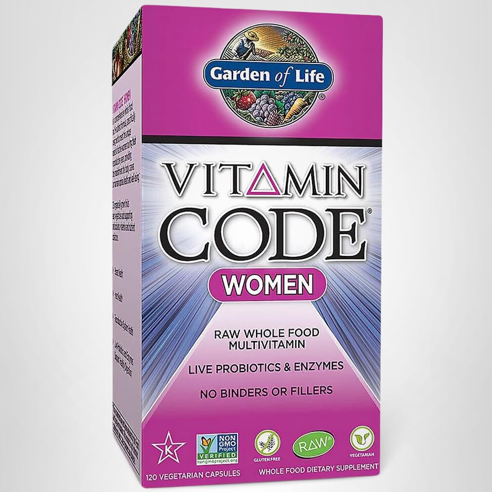 Garden of Life Vitamin Code Women packaging eco-friendly design.