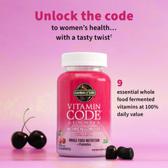 Garden of Life Vitamin Code Women’s Multivitamin Gummy with Iron — fermented nutrients for better absorption