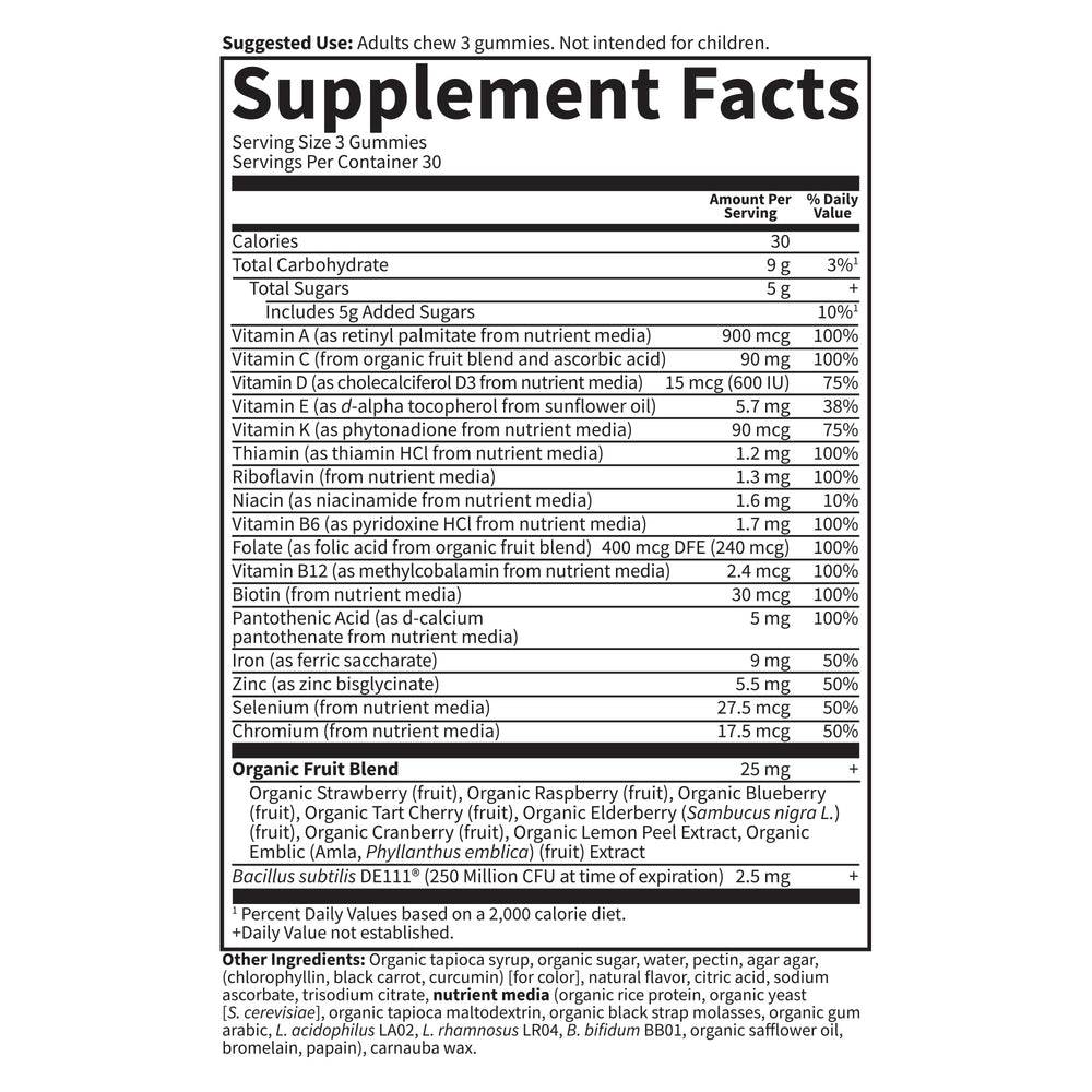 Garden of Life Vitamin Code Women’s Gummies probiotics support digestion