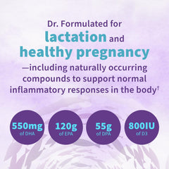 Sustainability cue: wild-caught tuna sourced from Mauritius for this prenatal oil.