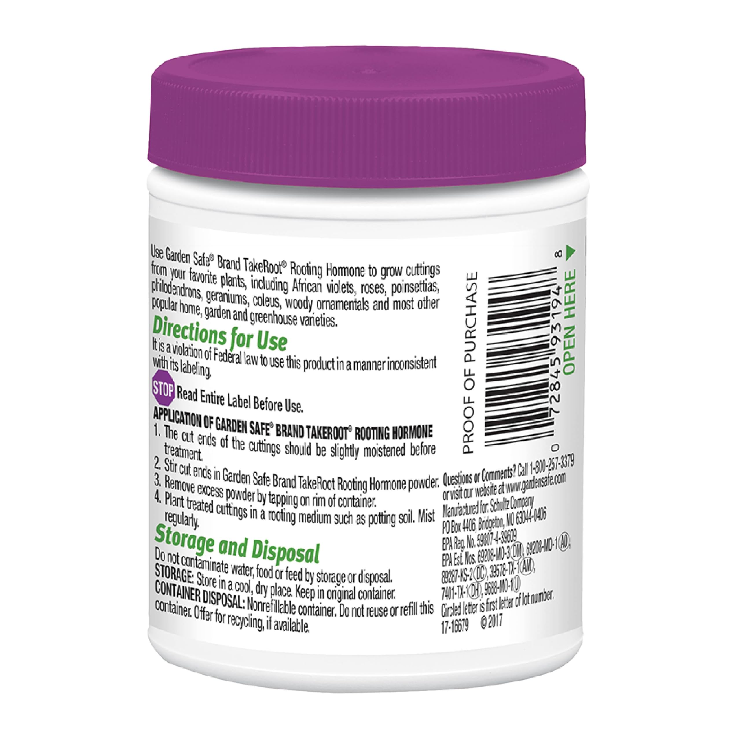 Garden Safe TakeRoot 2-pack packaging displayed on shelf.