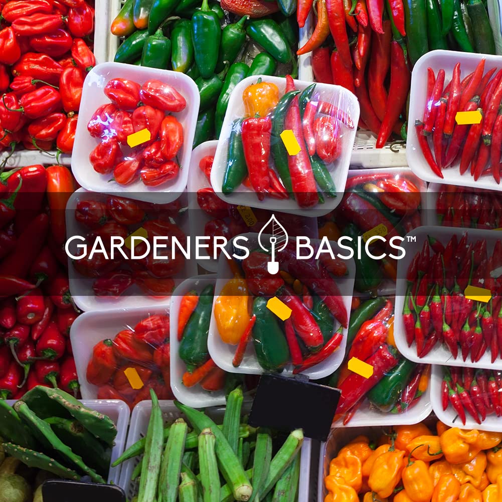 Gardeners Basics mini white habanero seeds for compact plants.