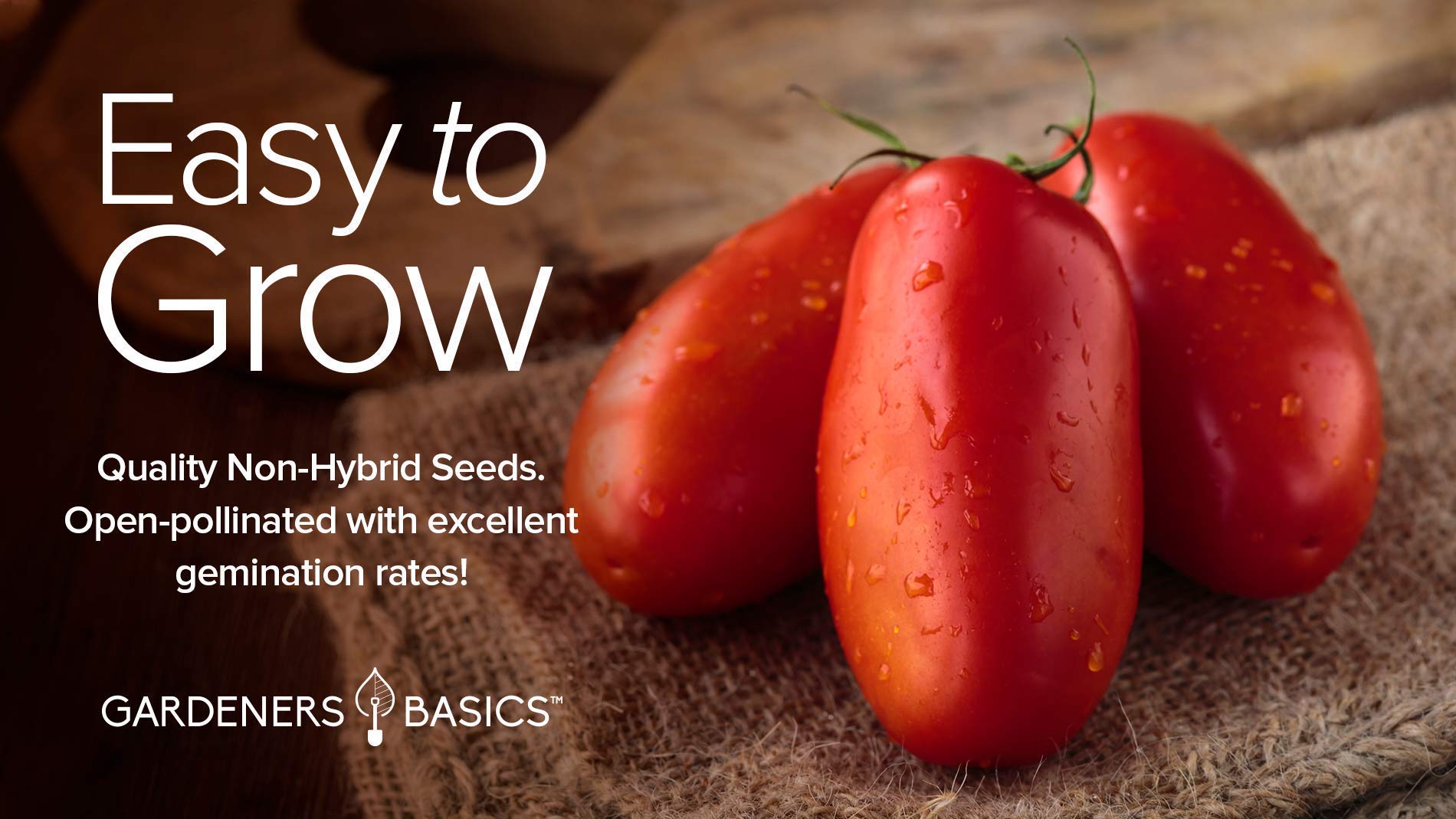 Gardeners Basics San Marzano seedling indoor start for an early harvest.