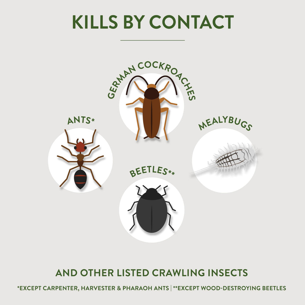 Garden Safe diatomaceous earth kills by contact on pests.