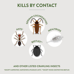 Garden Safe diatomaceous earth kills by contact on pests.