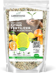 GardenWise Citrus Fertilizer bottle pour around citrus trees for steady growth