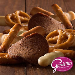 Gardetto's multipack box with ten single-serve bags for gatherings.