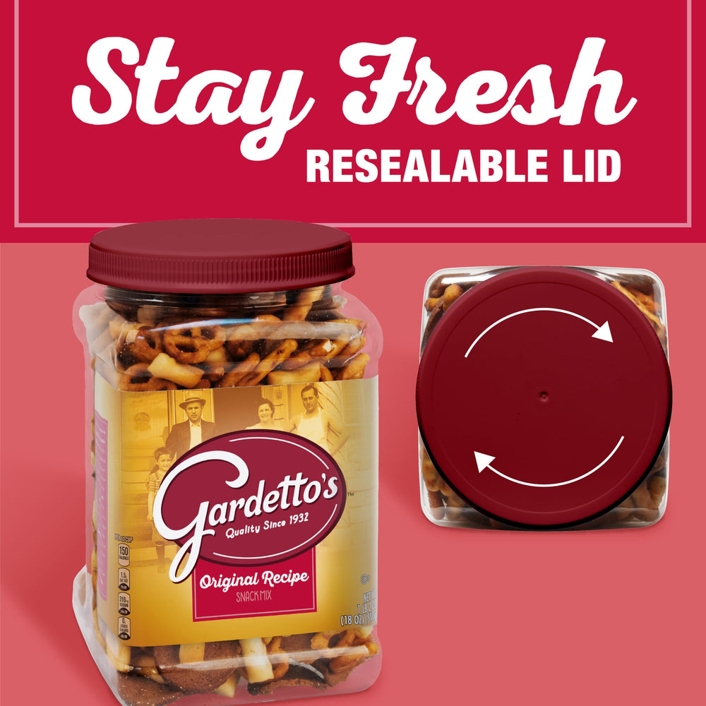 Serving Gardetto's tub for easy snacking
