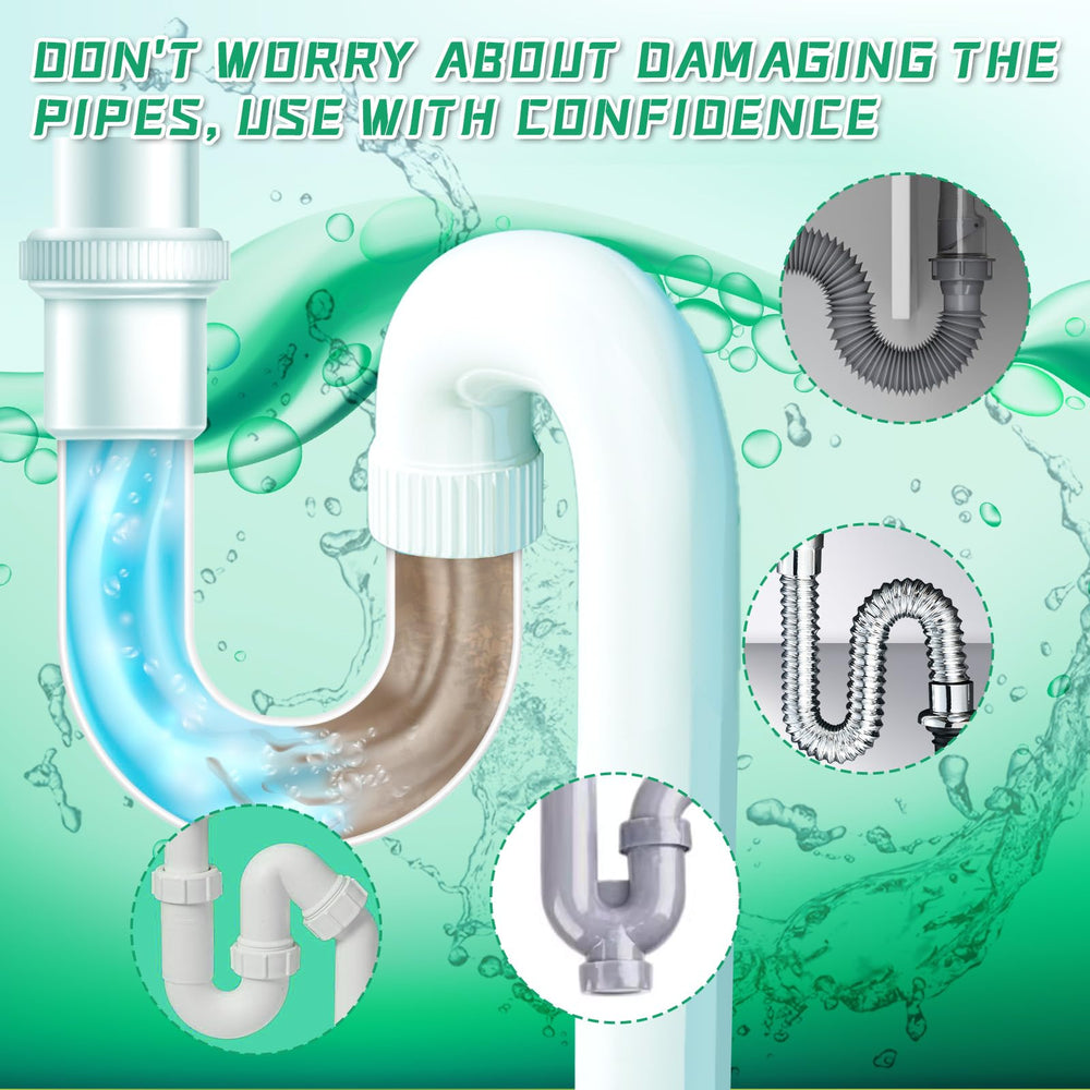 GARINOM safe formula drain cleaner bottle shown