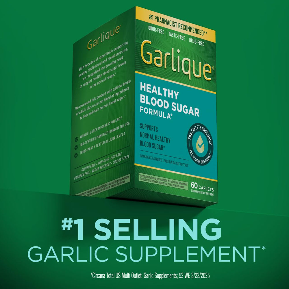 Garlique gluten-free, vegan-friendly capsules suitable for various diets.