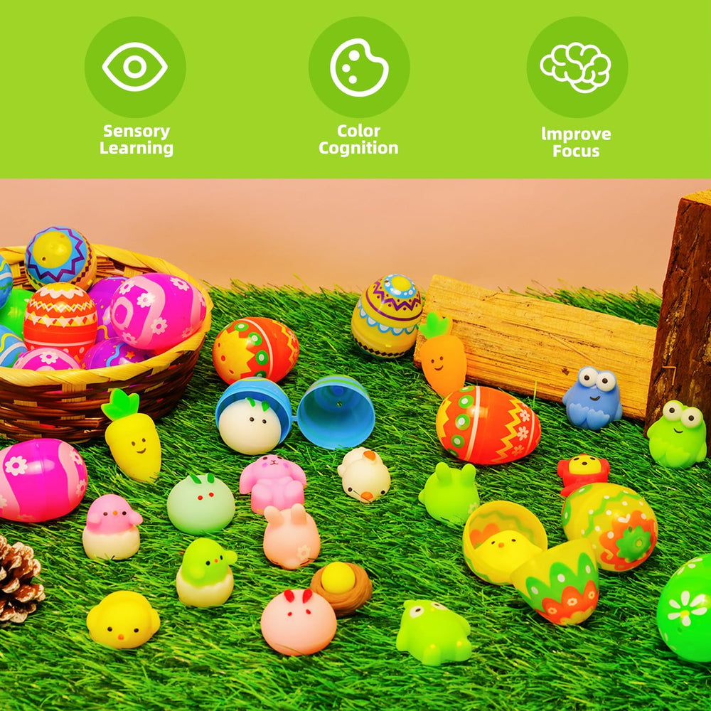 Garma eggs measure 2.22 by 1.75 inches for compact Easter play