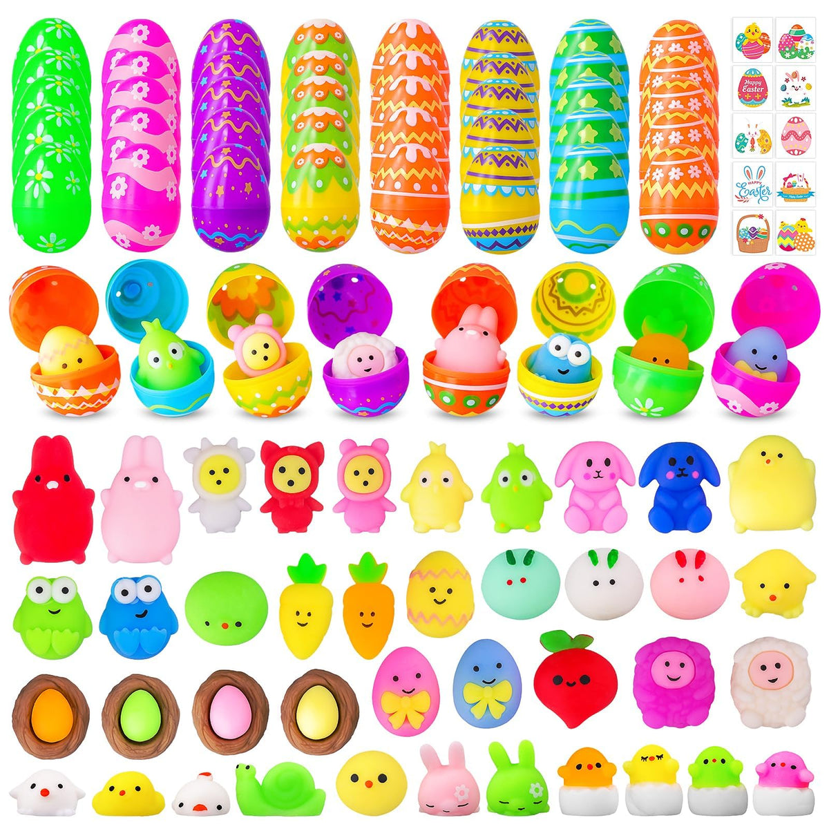 Garma Easter eggs outer shells with secure snap closures for easy surprise reveals