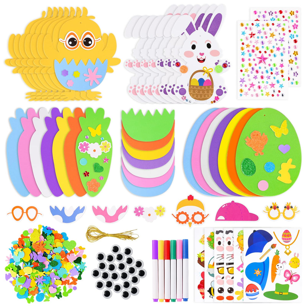 Garma Easter foam stickers kit box displayed for kids' crafts and classroom use.