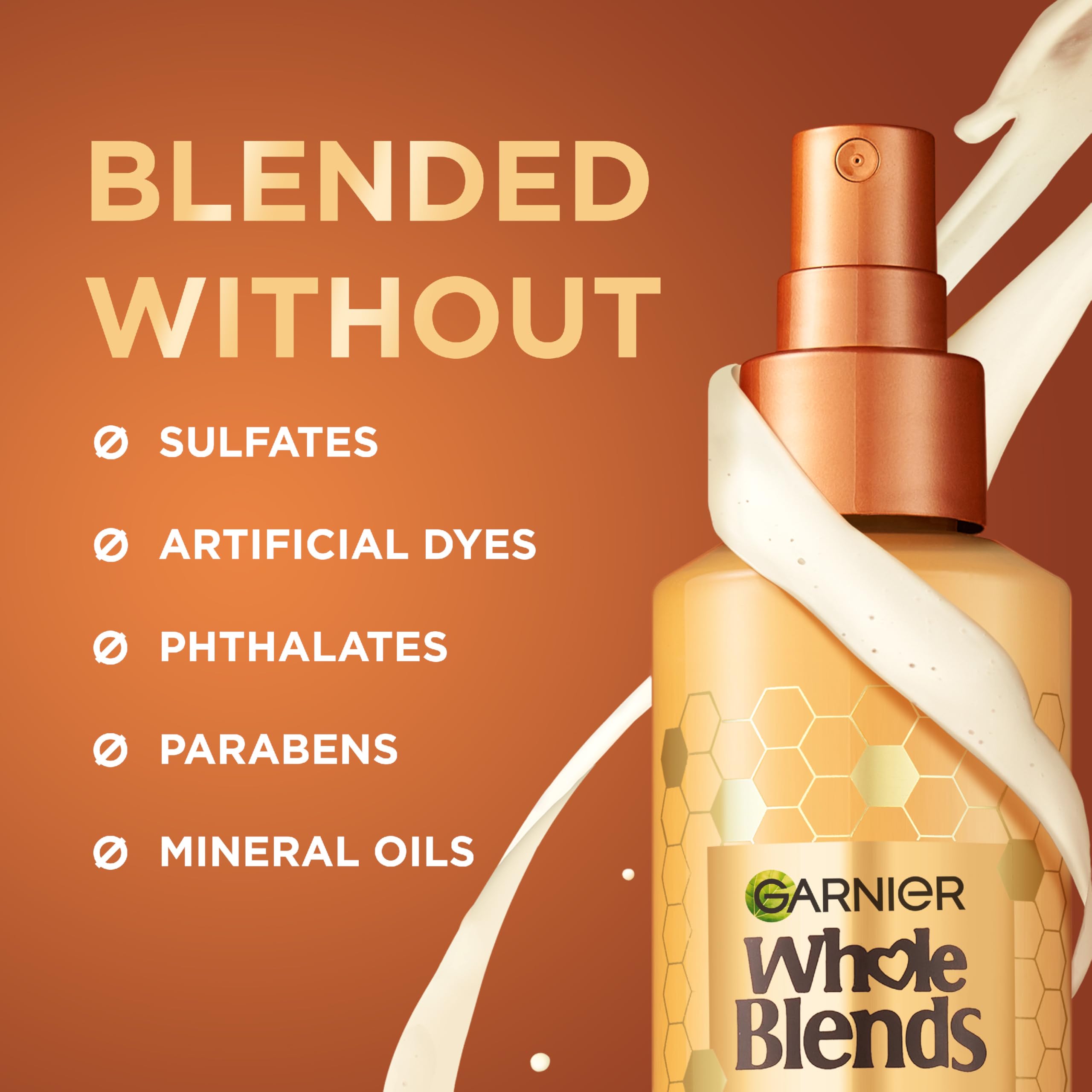Garnier Leaping Bunny cruelty-free logo close-up on bottle label.