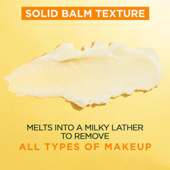Garnier Erase It All Balm milky lather forms when water is added