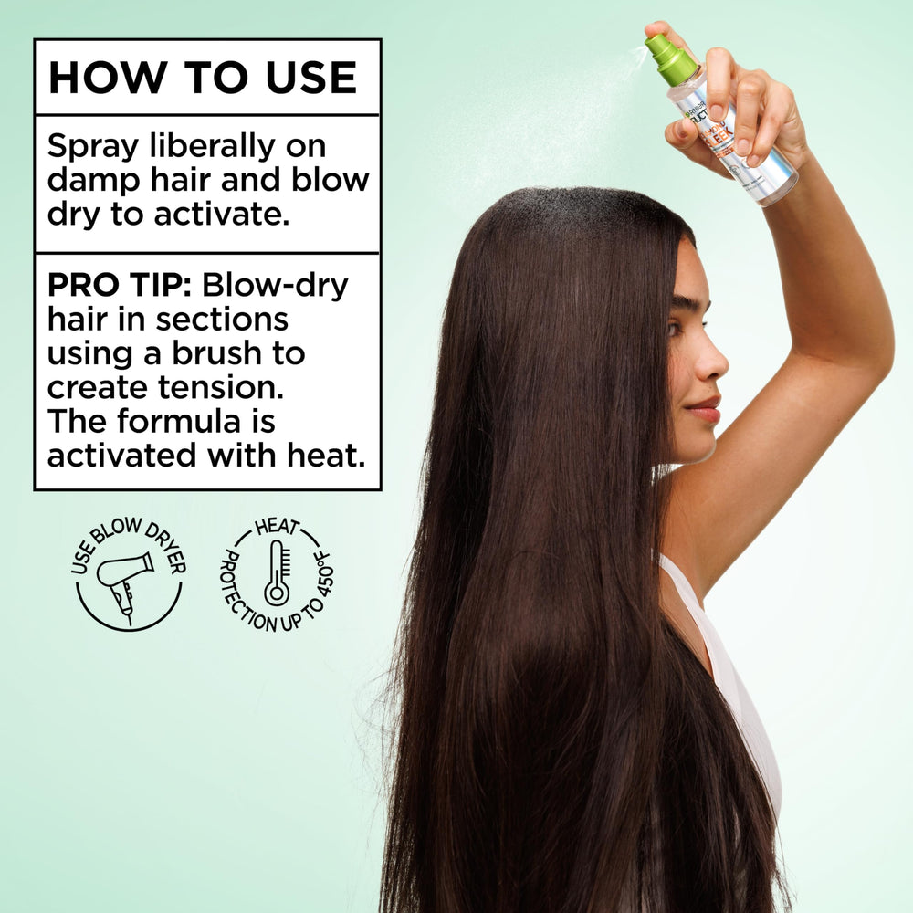 Garnier Fructis Diamond Sleek boosts light reflection for diamond-like shine.