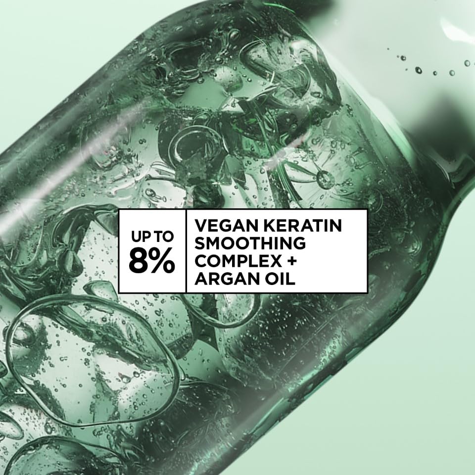 Garnier Fructis Diamond Sleek bottle without cap, 100% recycled plastic.