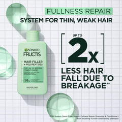 Garnier Fructis conditioner with pump for easy, mess-free daily application.