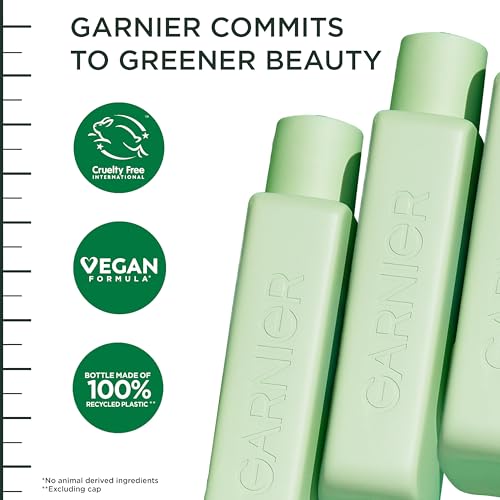 Root-to-tip usage guide showing steps in Garnier Fructis system.