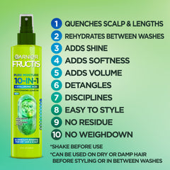 Garnier Fructis Pure Moisture spray detangles damp hair