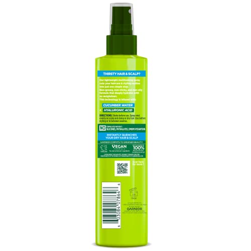Close-up of Garnier Fructis Pure Moisture formula with hyaluronic acid