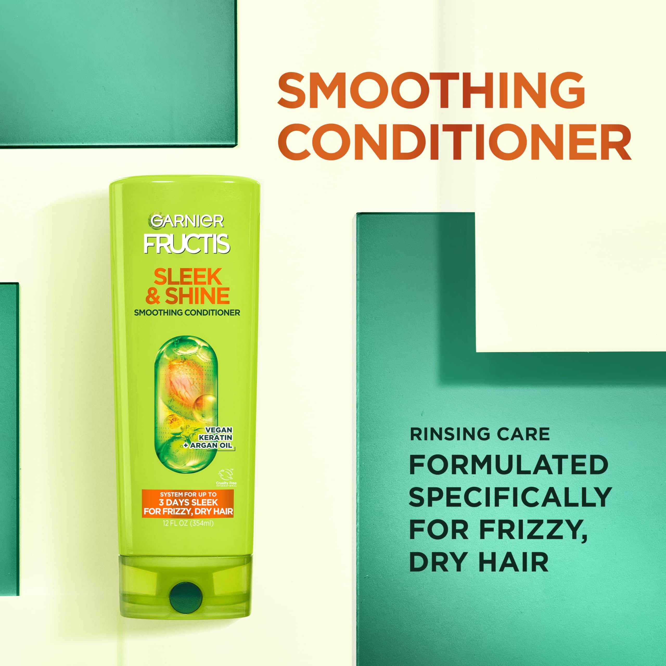 Garnier Fructis Sleek & Shine set packaging box for home and travel.