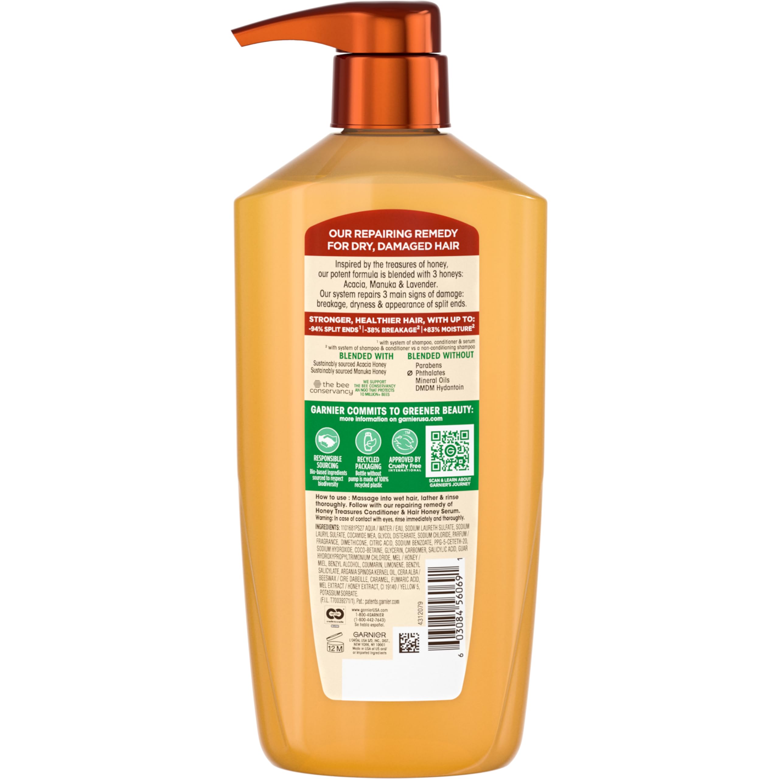In-shower Garnier Honey Treasures routine image for complete care