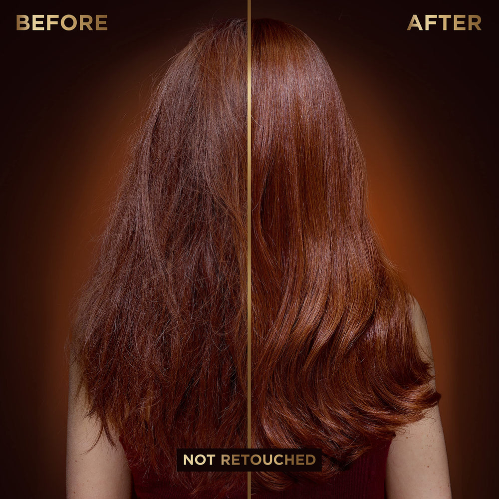 Garnier Honey Treasures Serum near heat protection claim visual up to 450 degrees.