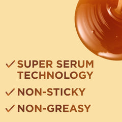 Garnier Honey Treasures Serum texture close-up, smooth non-sticky finish.