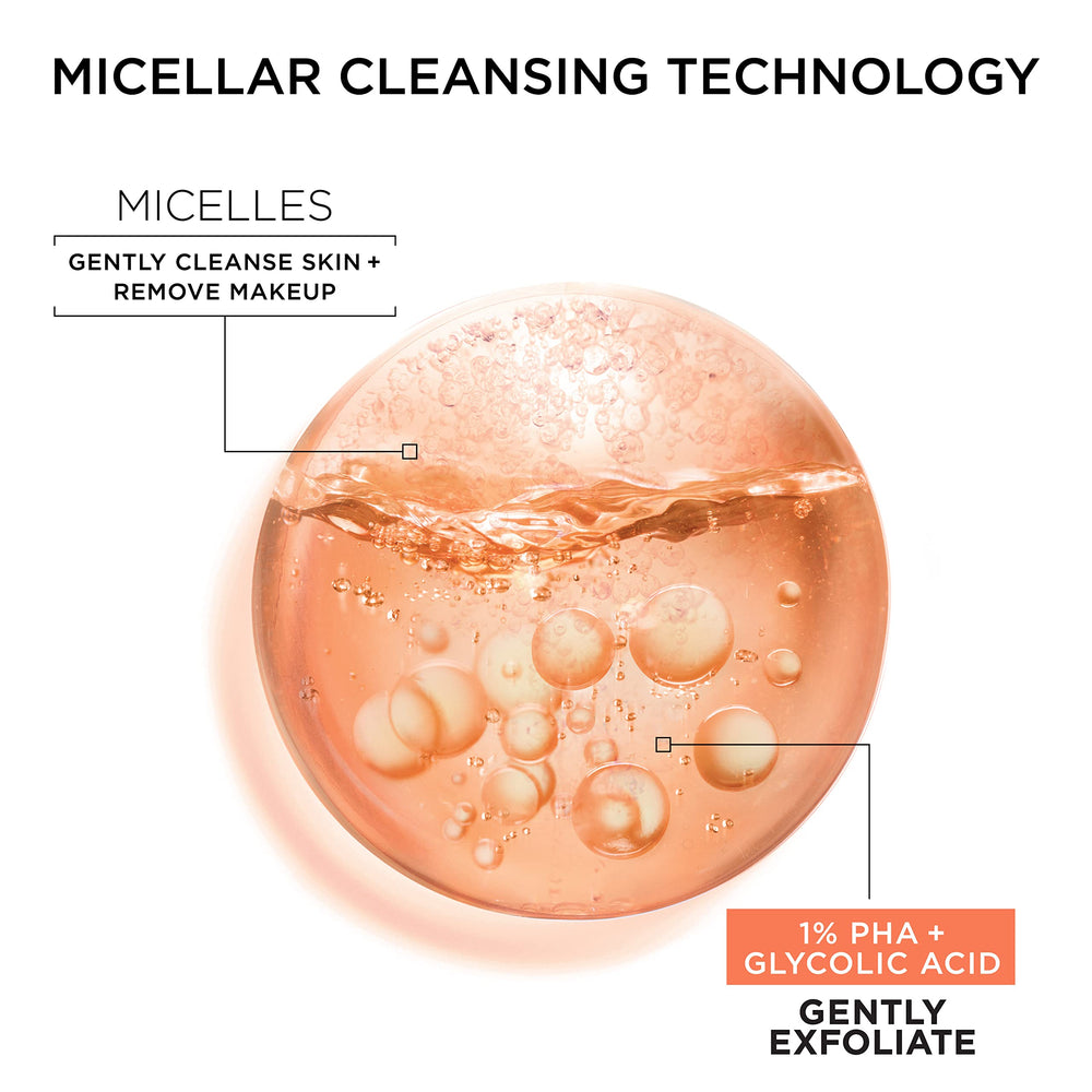 Garnier SkinActive micellar water as face cleanser for makeup removal