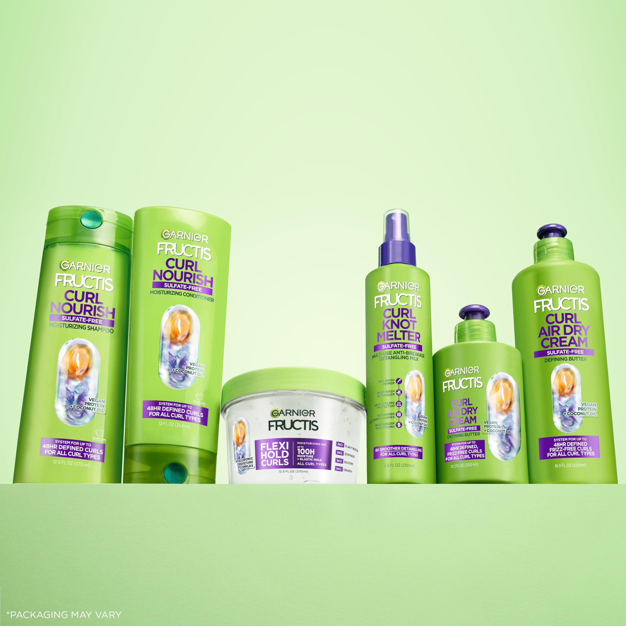 Garnier Fructis Curl Nourish Air Dry Cream cruelty-free label visible