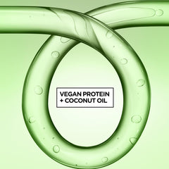 Garnier Fructis Curl Nourish Air Dry Cream close-up on curled hair with frizz control