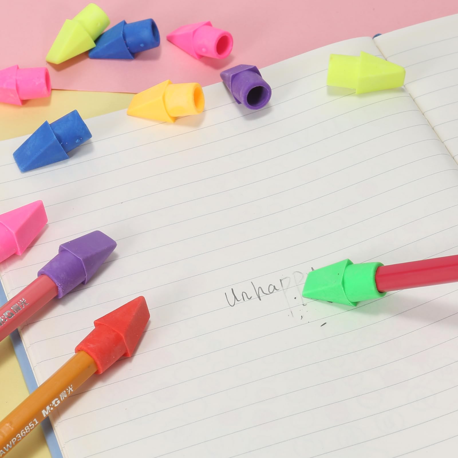Garpphst bulk-pack with resealable storage bag for organized erasers