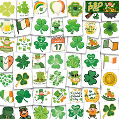 Garsellen St Patrick's Day tattoo sheet with 60 designs for festive skin art