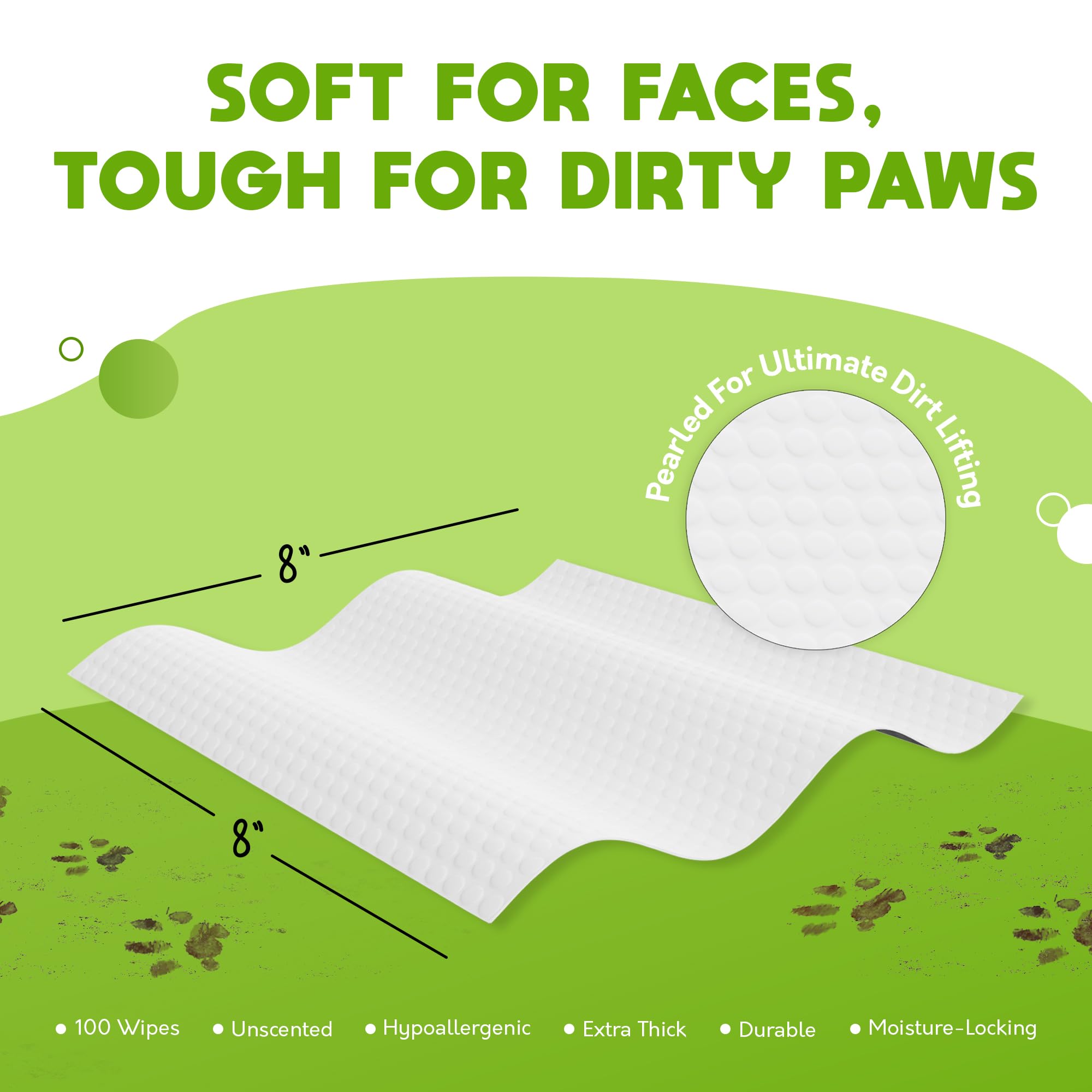 Wipe removing mud and odors after outdoor activity