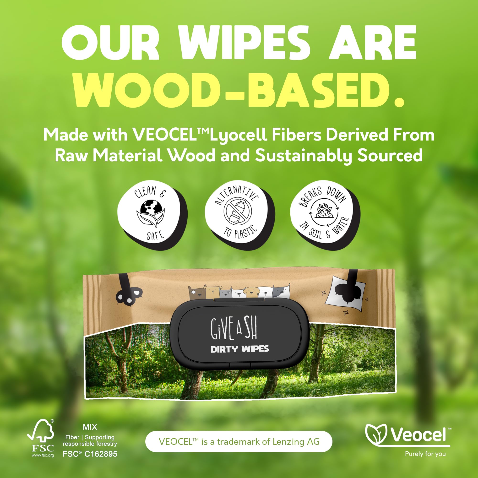 VEOCEL wood-based fibers and eco packaging