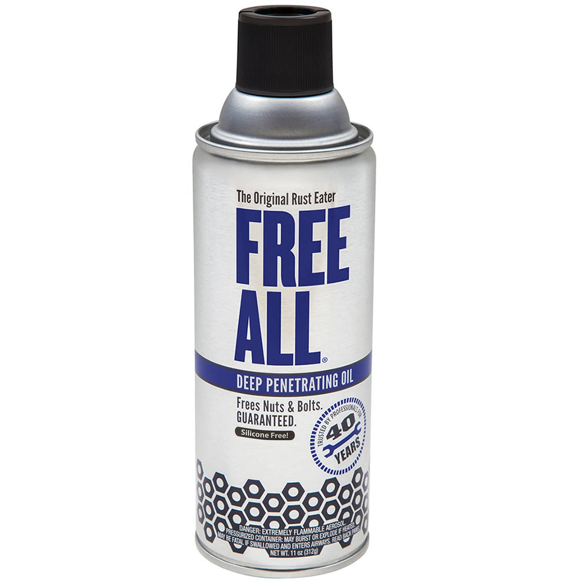Gasoila Free All rust-penetration aerosol targets tough corrosion to ease bolt loosening.