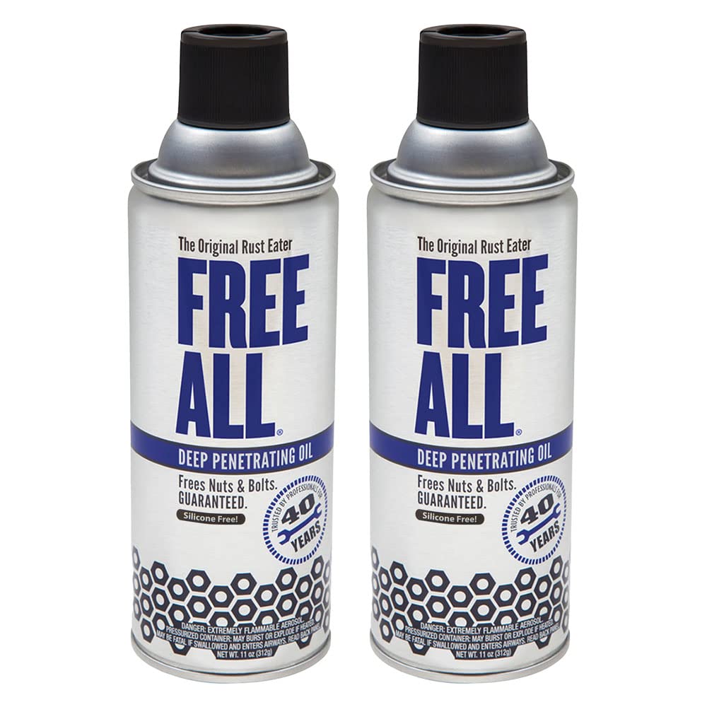 Gasoila Free All rust remover aerosol 11oz penetrating rust on a bolt