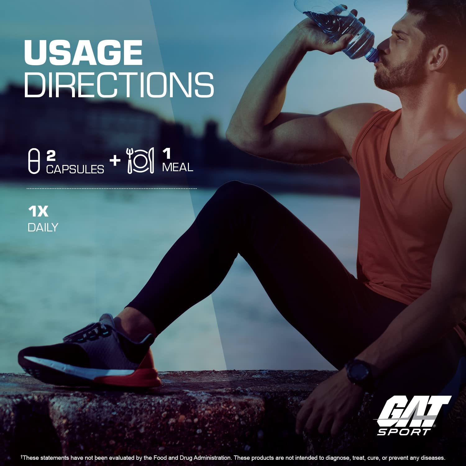 GAT SPORT ingredients panel lists minerals and tribulus components.